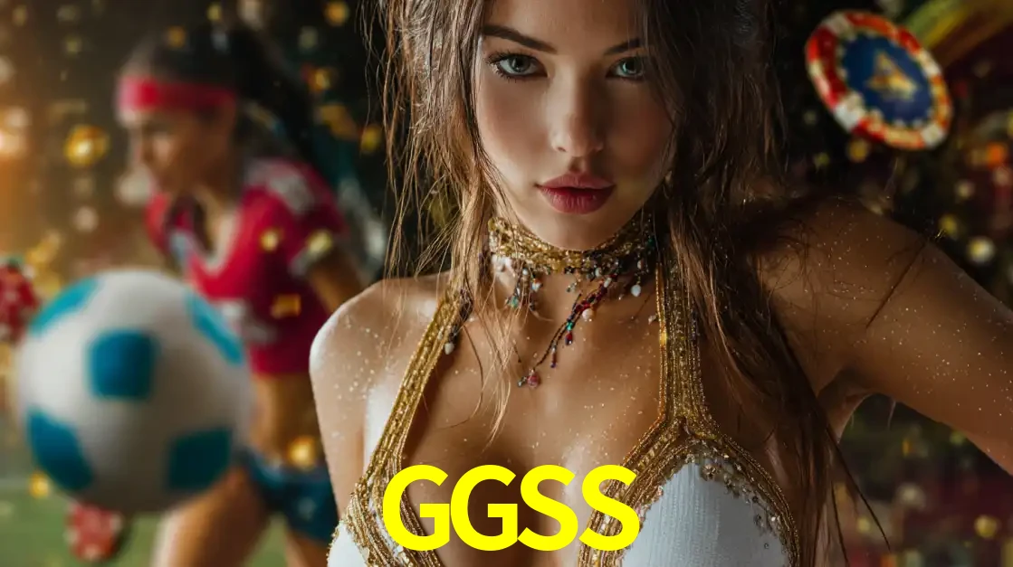 Mulher elegante representando a combinação de glamour e emoção das apostas esportivas, com uma jogadora de futebol ao fundo, destacando a ação no GGSS.